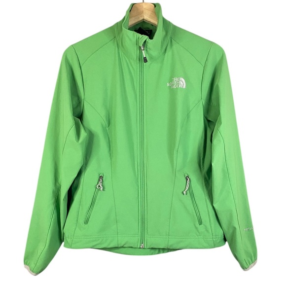 Women's The North Face TNF Apex in Green Full Zip Soft Shell Jacket Size Small - Picture 1 of 9